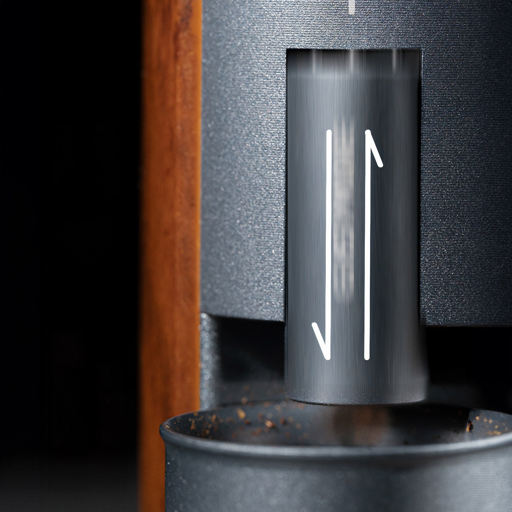 Rechargeable Coffee Grinder with Elegant Wood Cover