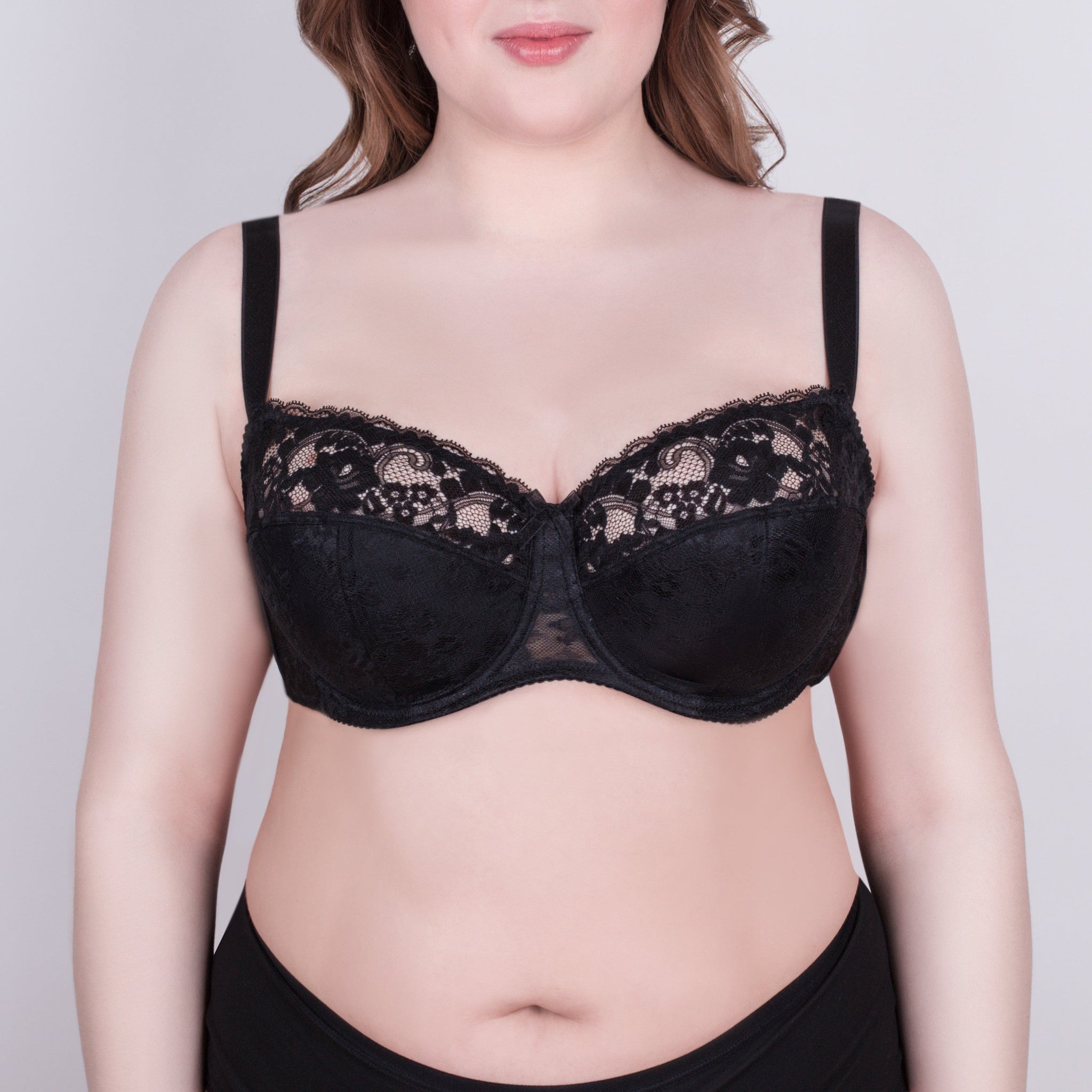 Bra Milavitsa 116180 - Lace Balconette with Cotton Cups
