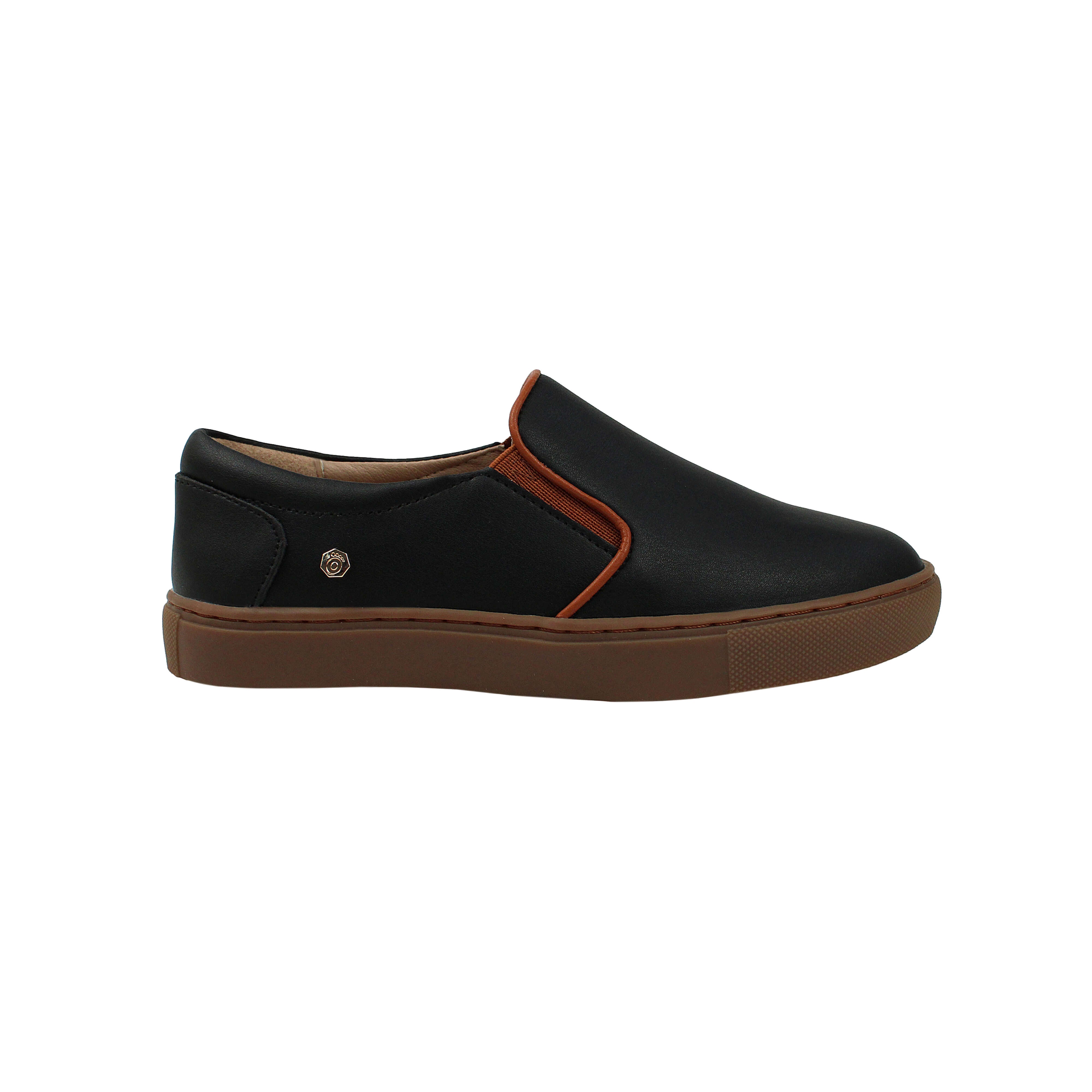 Black Leather Sneakers
