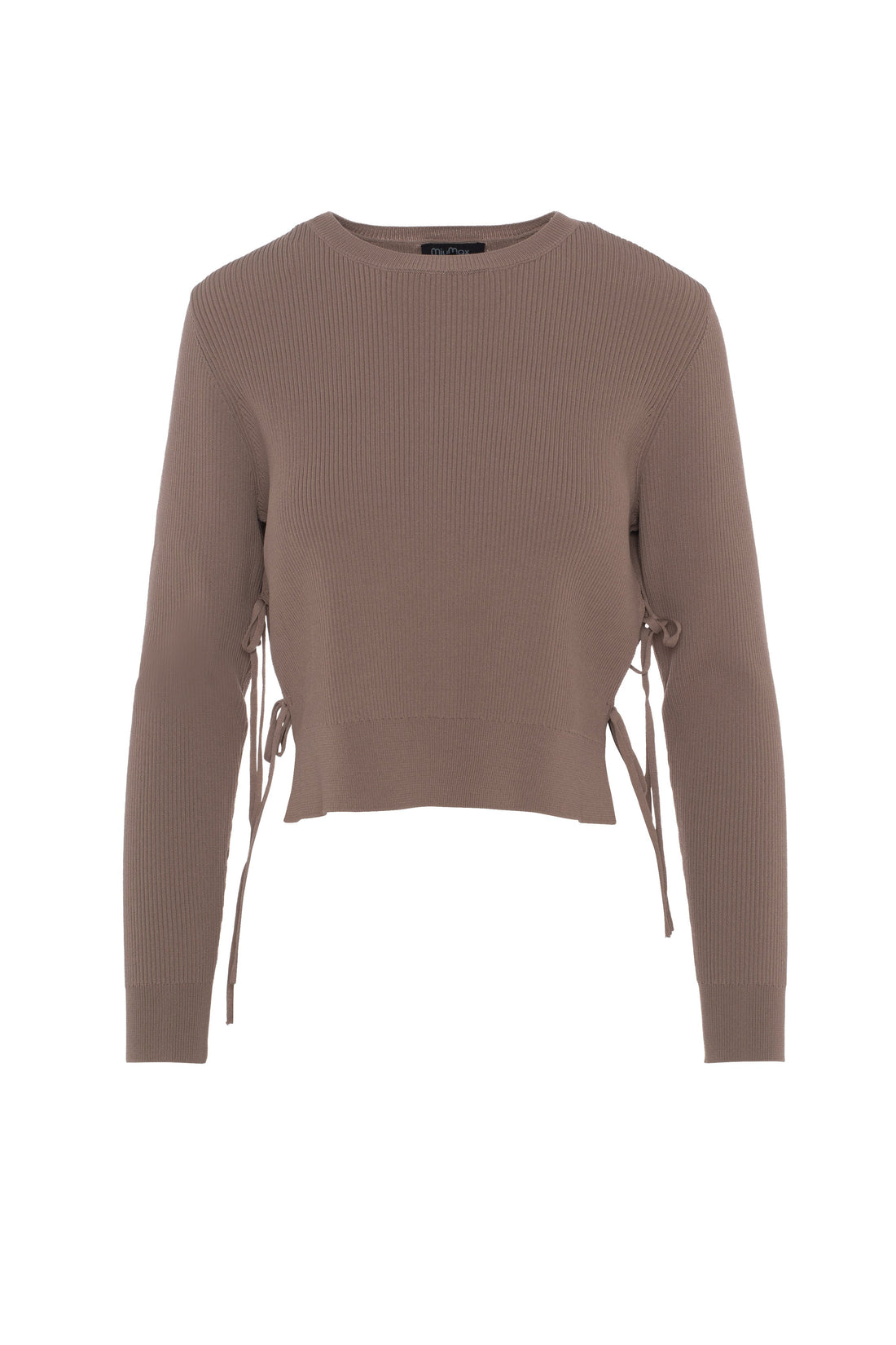 Cropped Double Tie Sweater