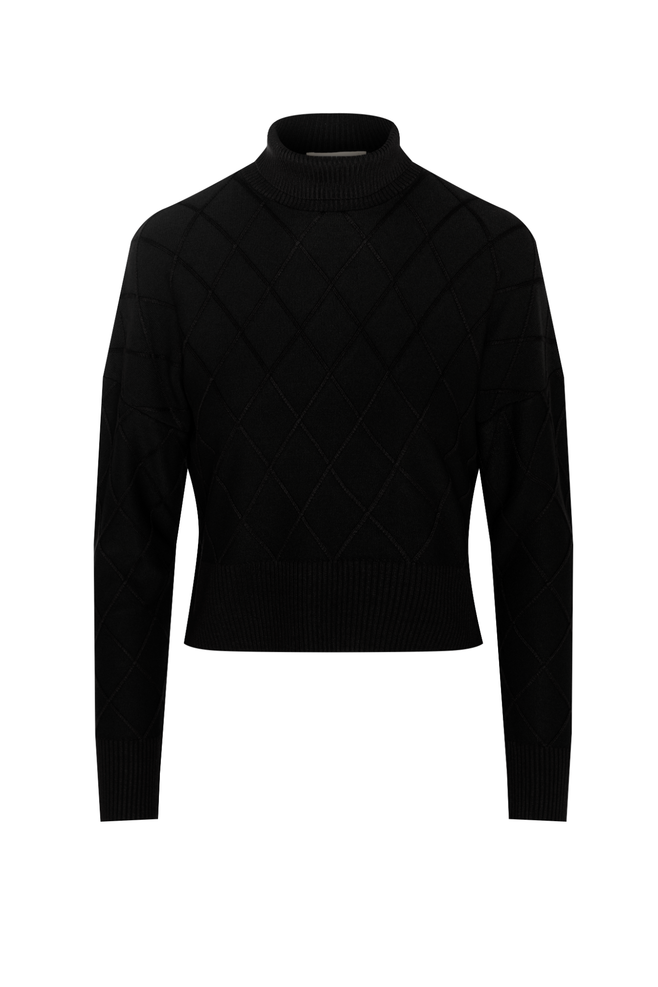 Argile Cropped Mock Neck Sweater