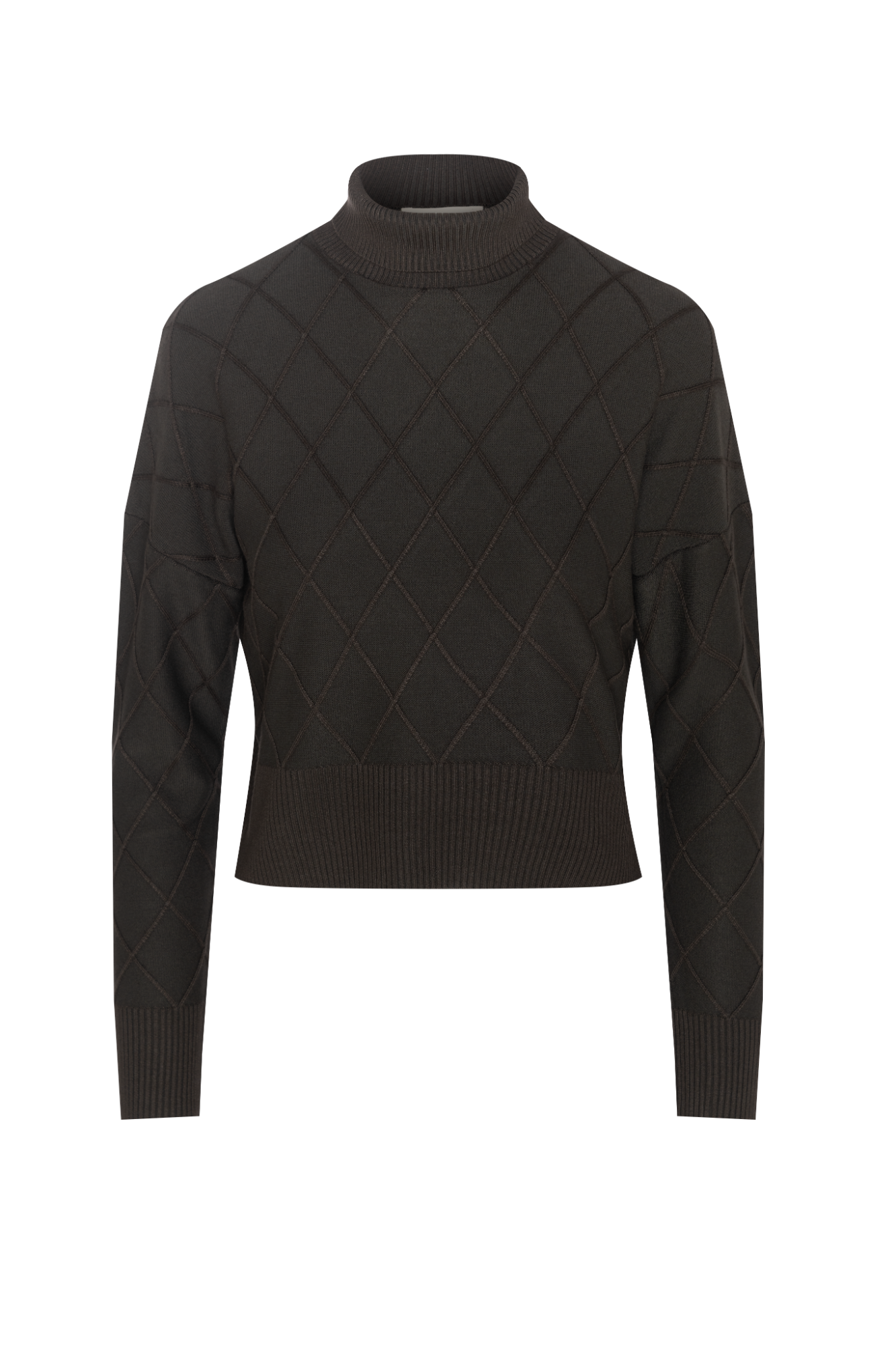 Argile Cropped Mock Neck Sweater