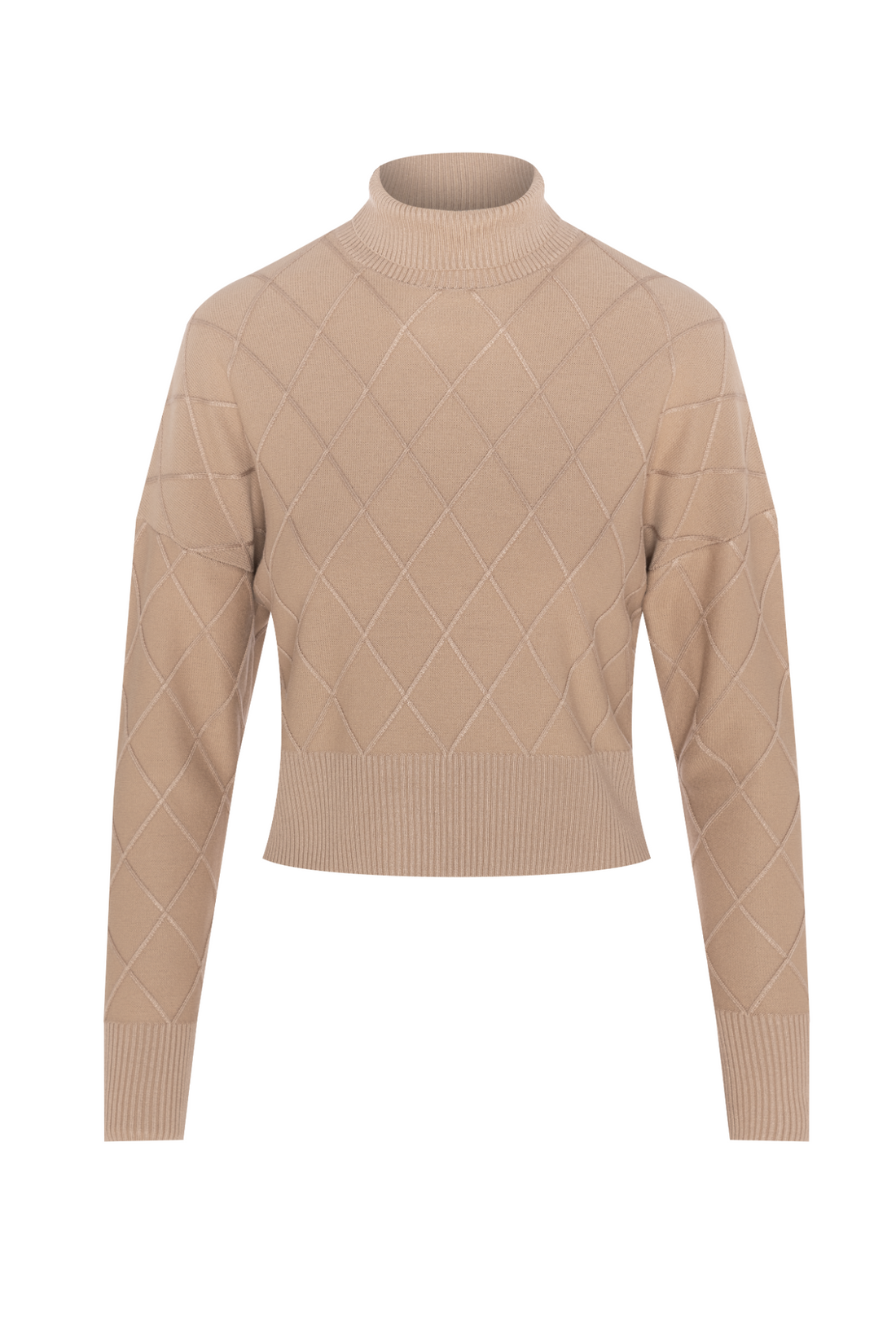 Argile Cropped Mock Neck Sweater
