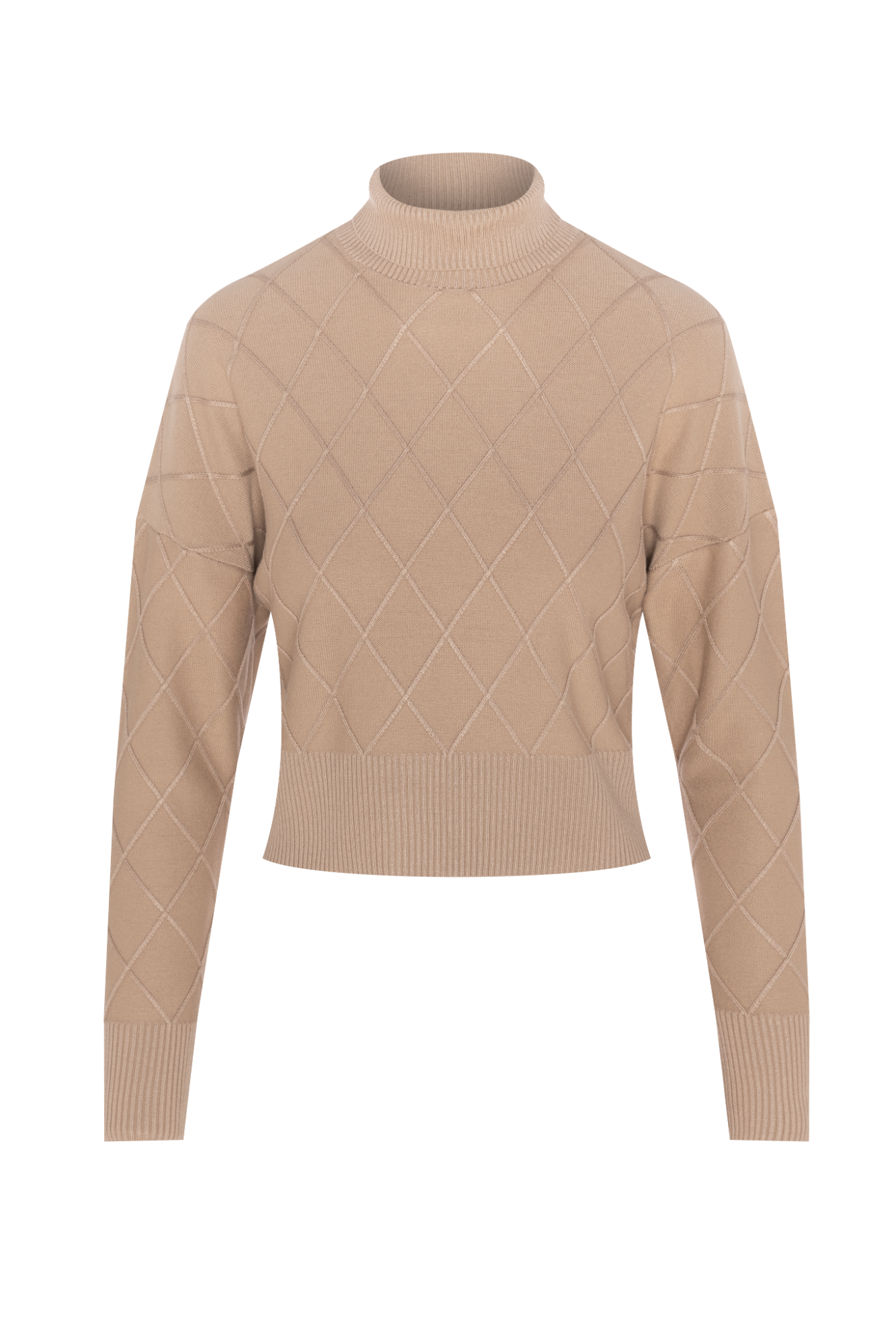 Argile Cropped Mock Neck Sweater