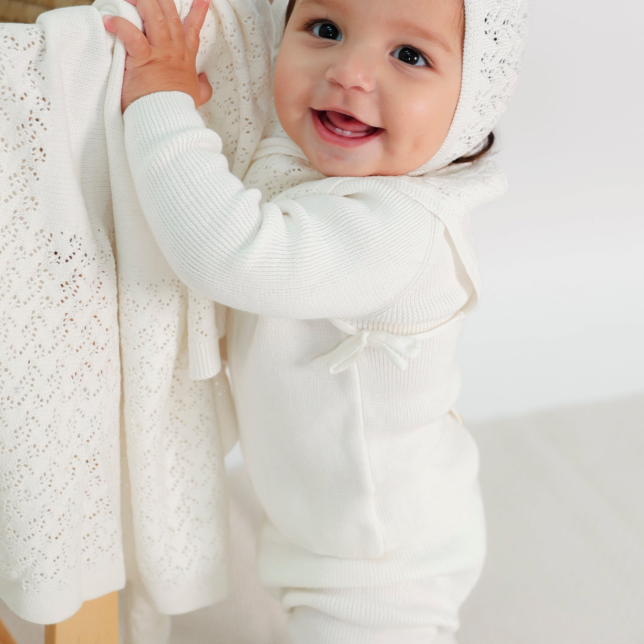 Lace Knit Blanket