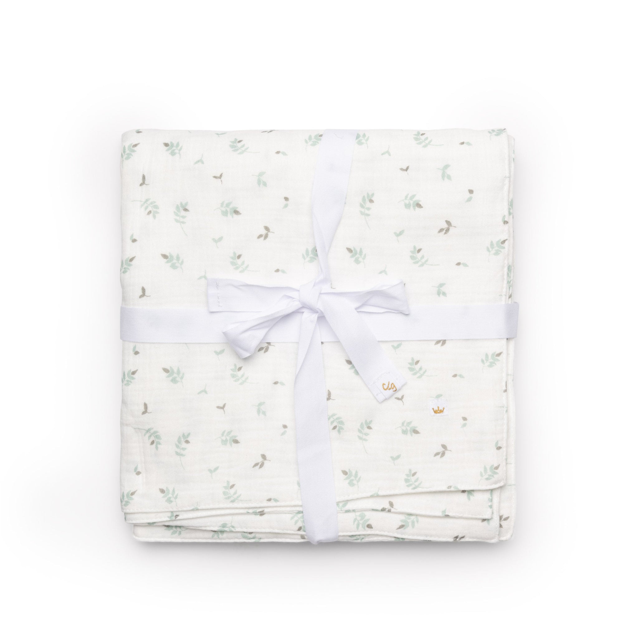 Leaves Print Gauze Muslin Blanket