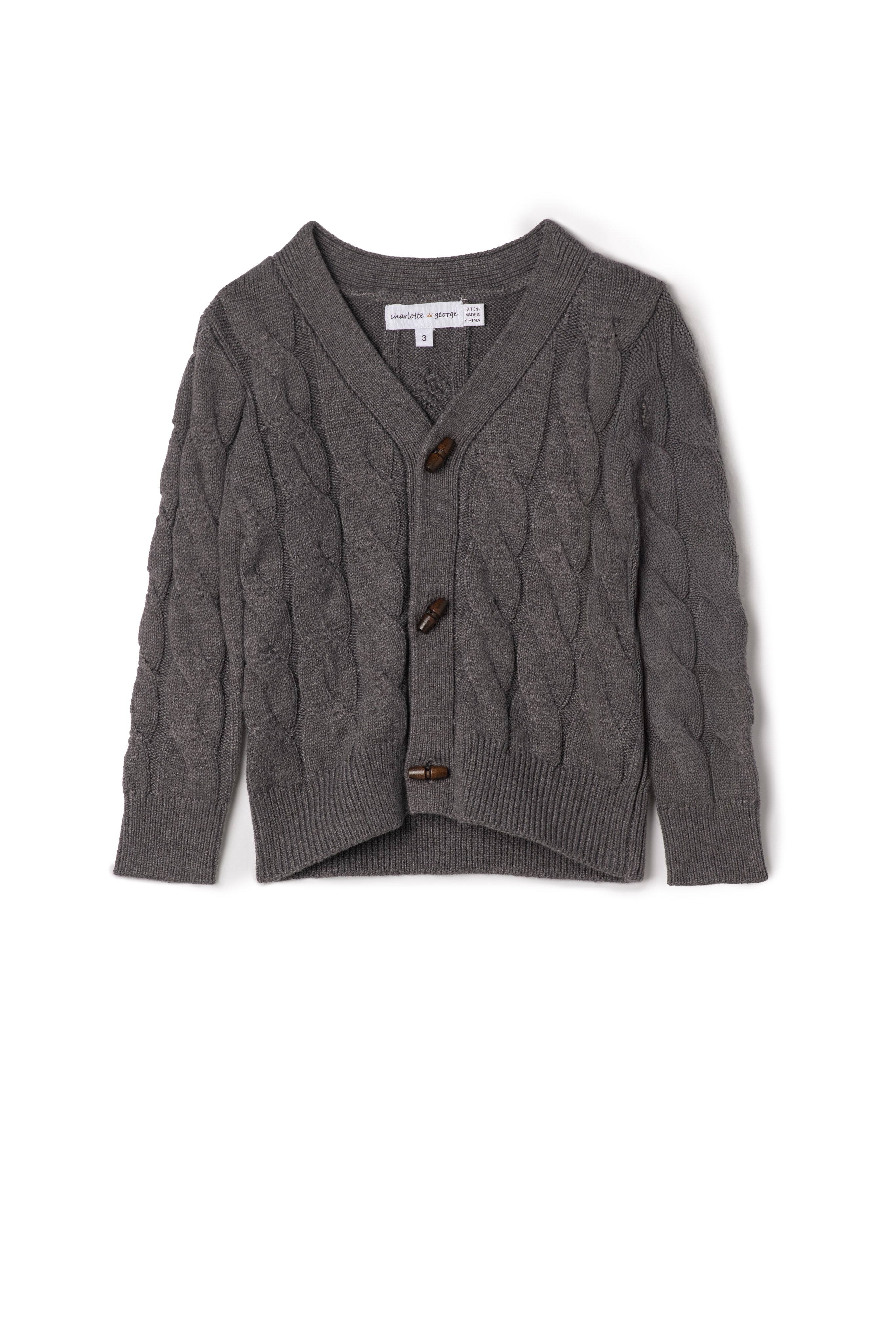 Cable Knit Cardigan Sweater