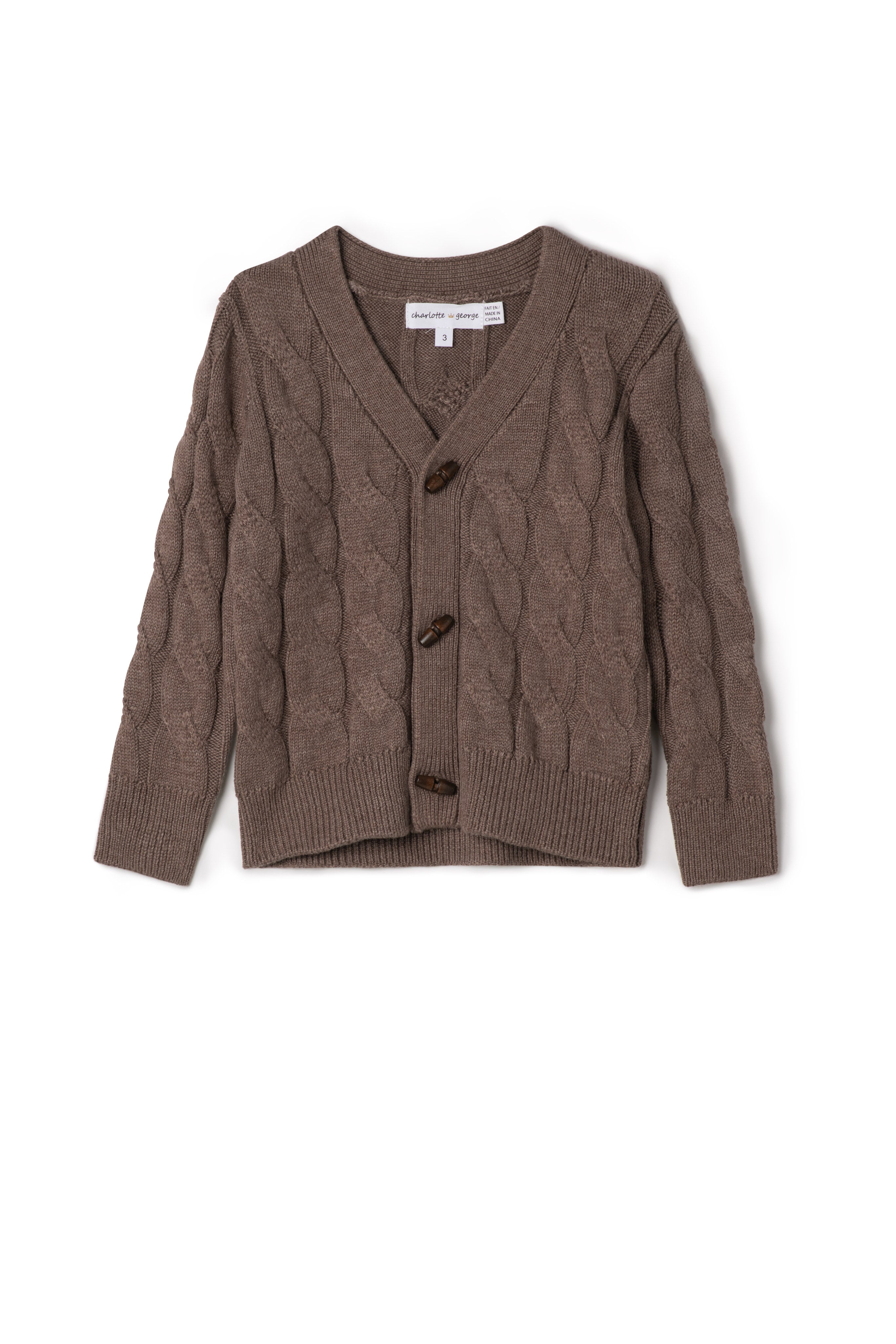 Cable Knit Cardigan Sweater