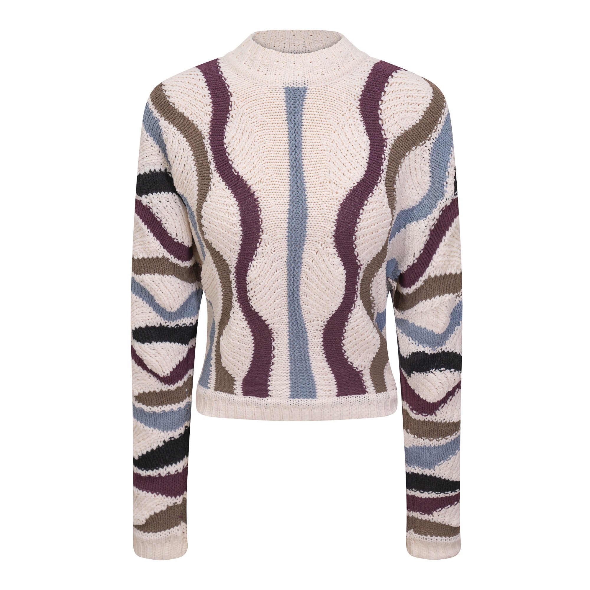 Color Blocked Knit Sweater