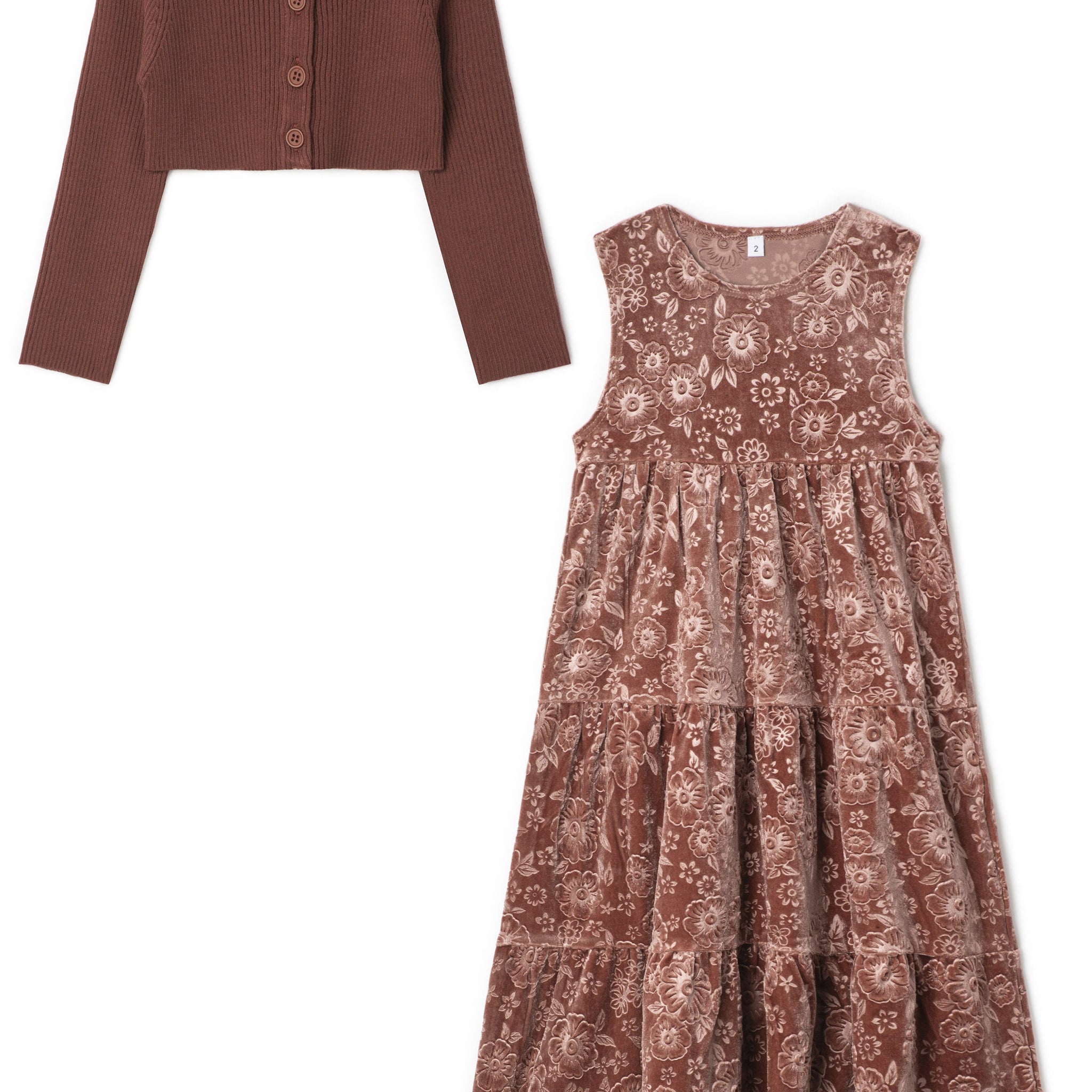 Tiered Velour Robe