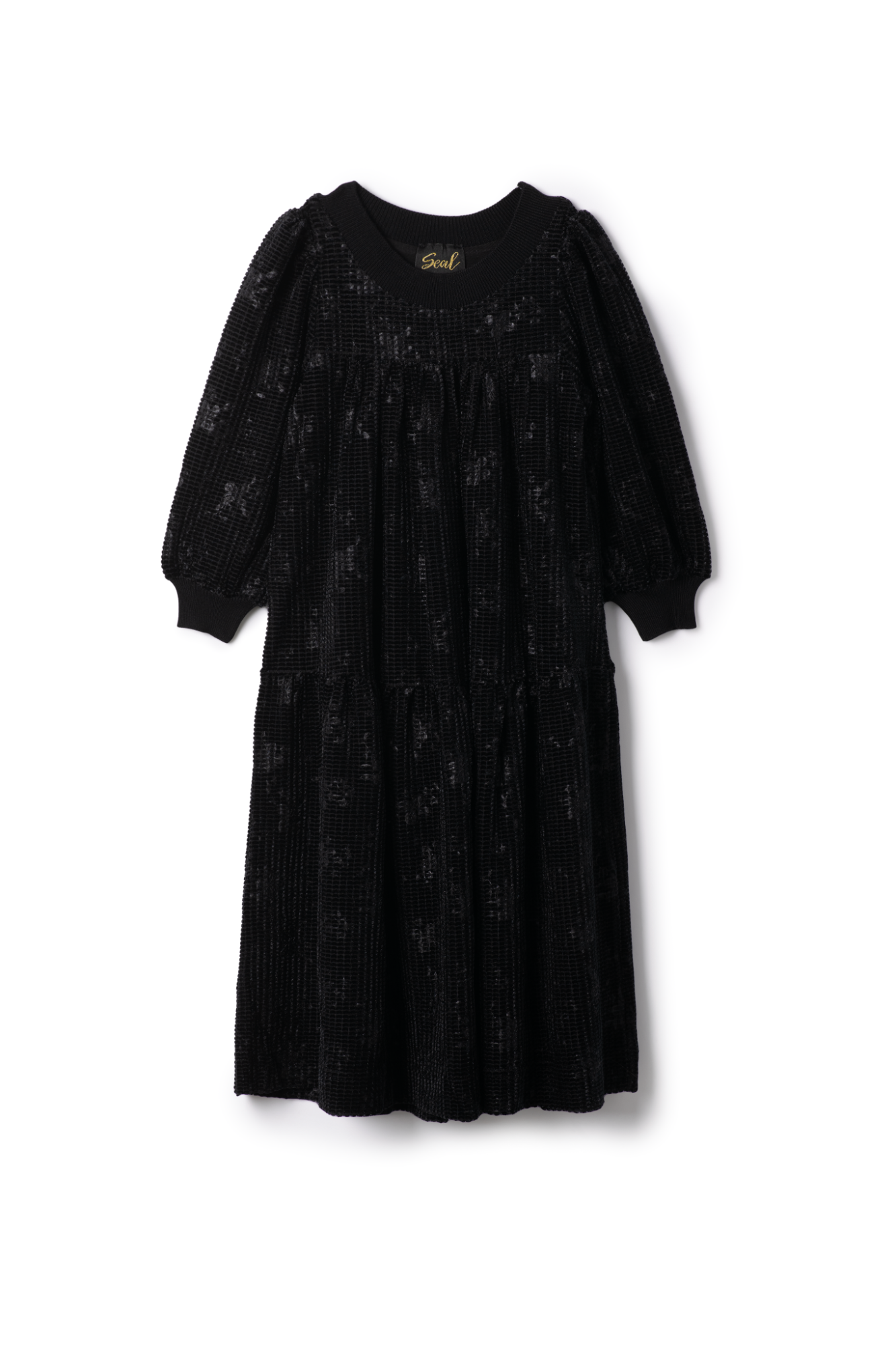 Tiered Velour Robe