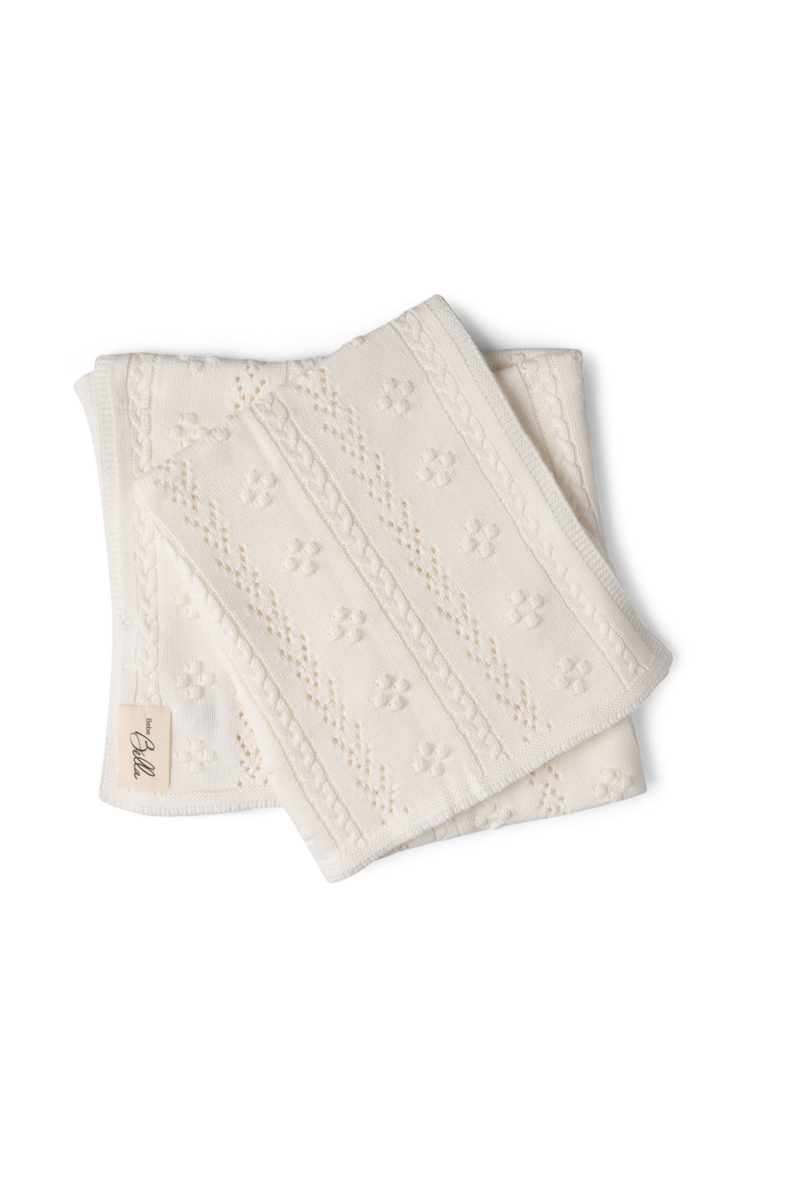 Braided Pointelle Knit Blanket