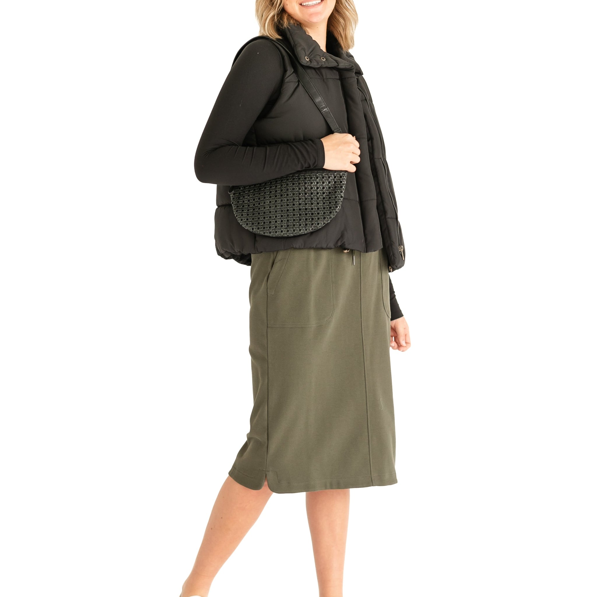 Dani Everyday Midi Skirt
