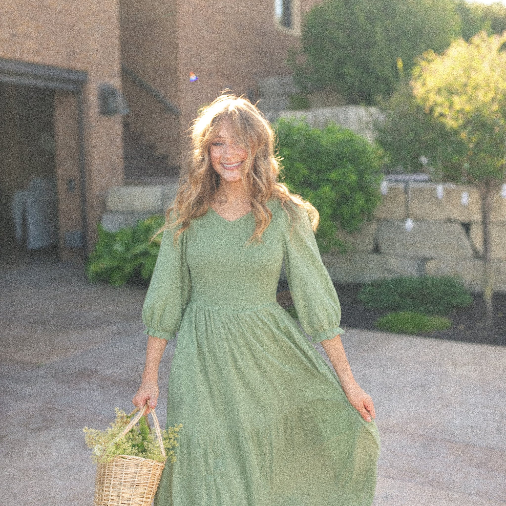Flora Smocked Midi Dress