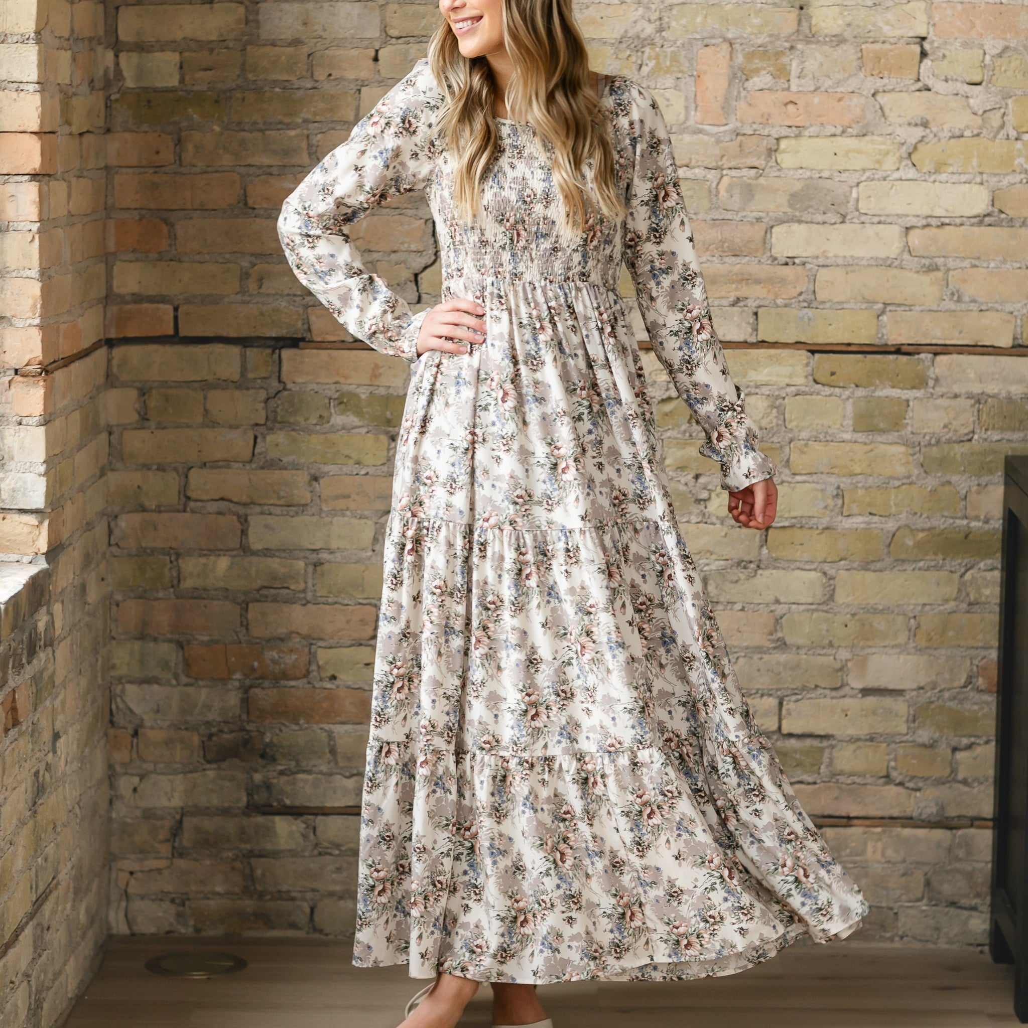 Gia Long Sleeve Maxi Dress