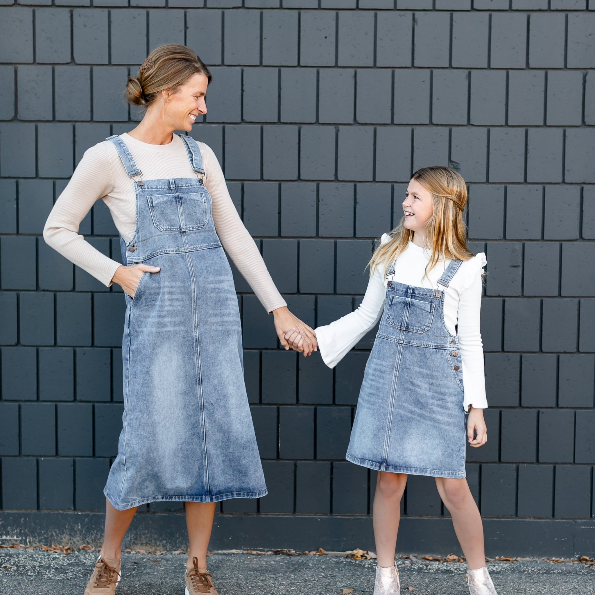 Girl's Blakely Denim Overall Dress