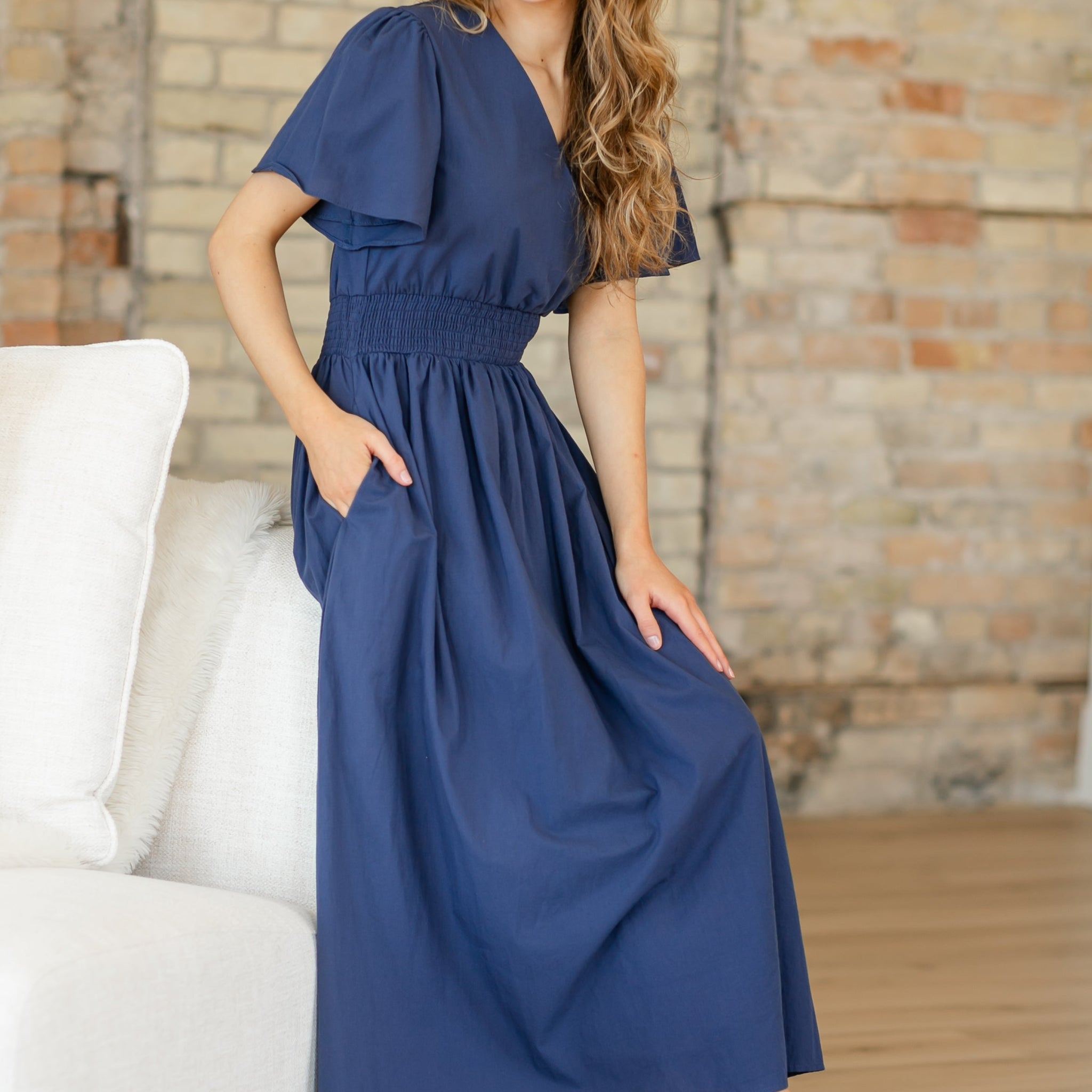 Montie Flutter Sleeve Maxi Dress - FINAL SALE