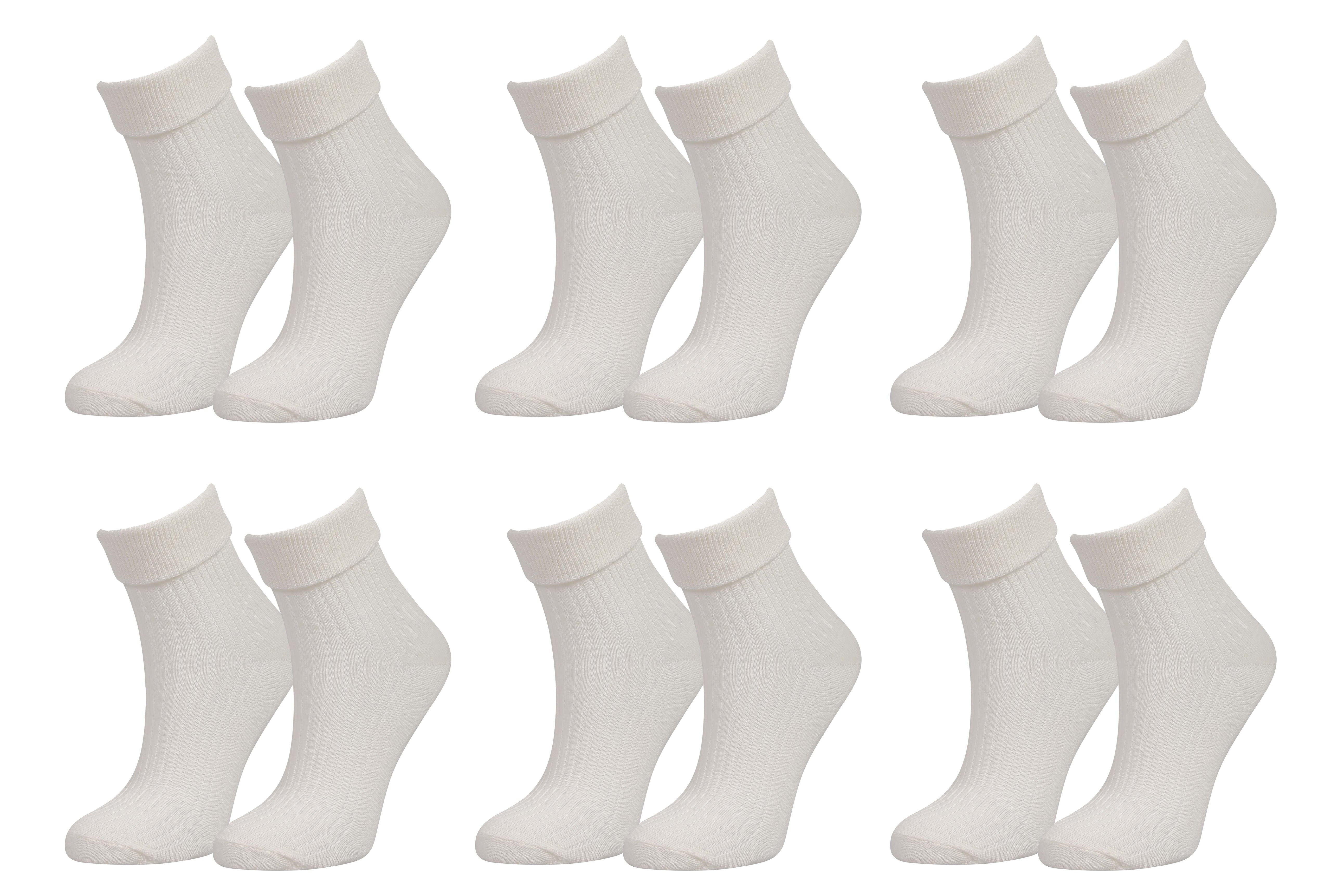 98% Organic Cotton Luxury Women's Socks 6-Pack.