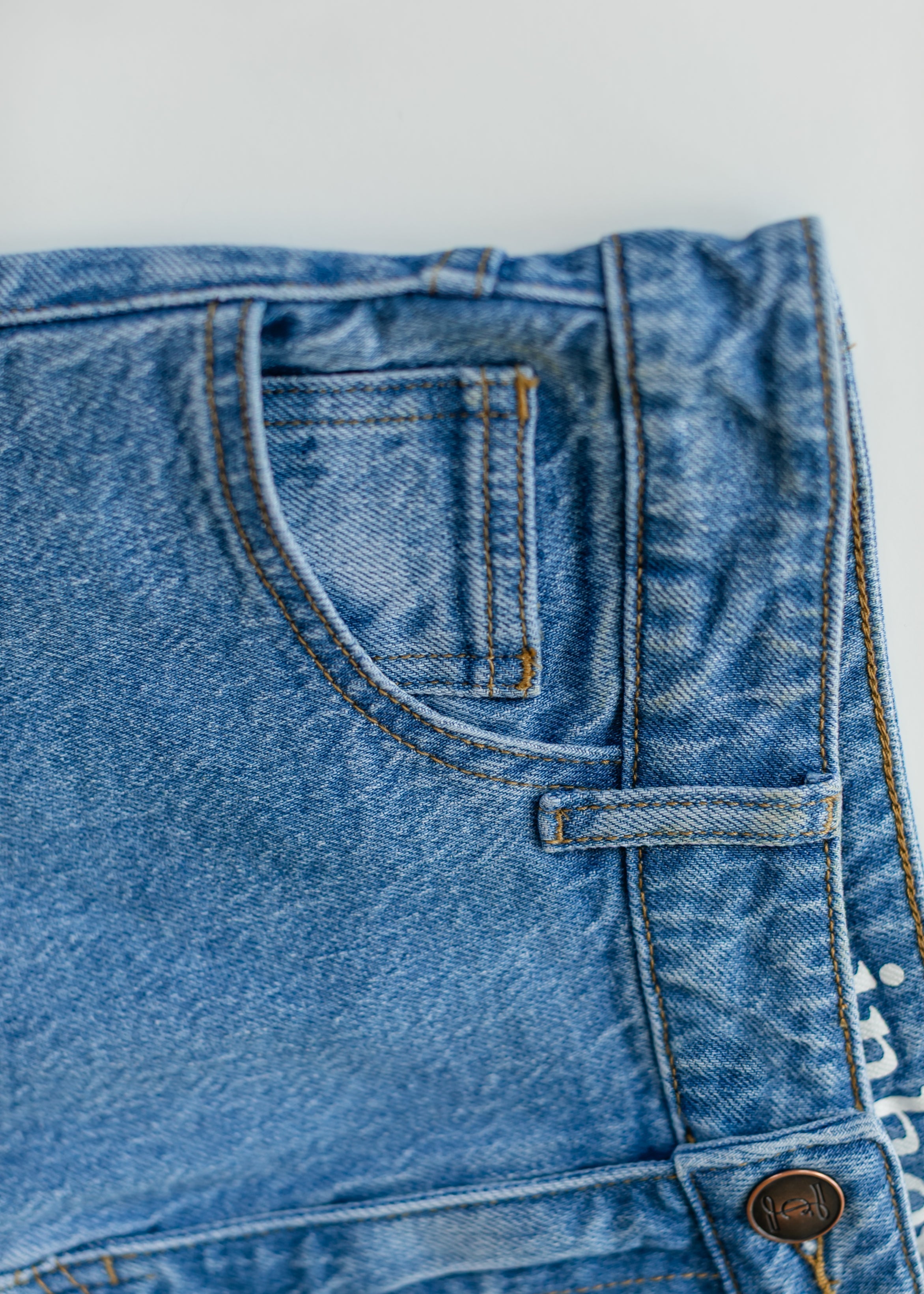 Remi Denim Classic Wash Midi Skirt
