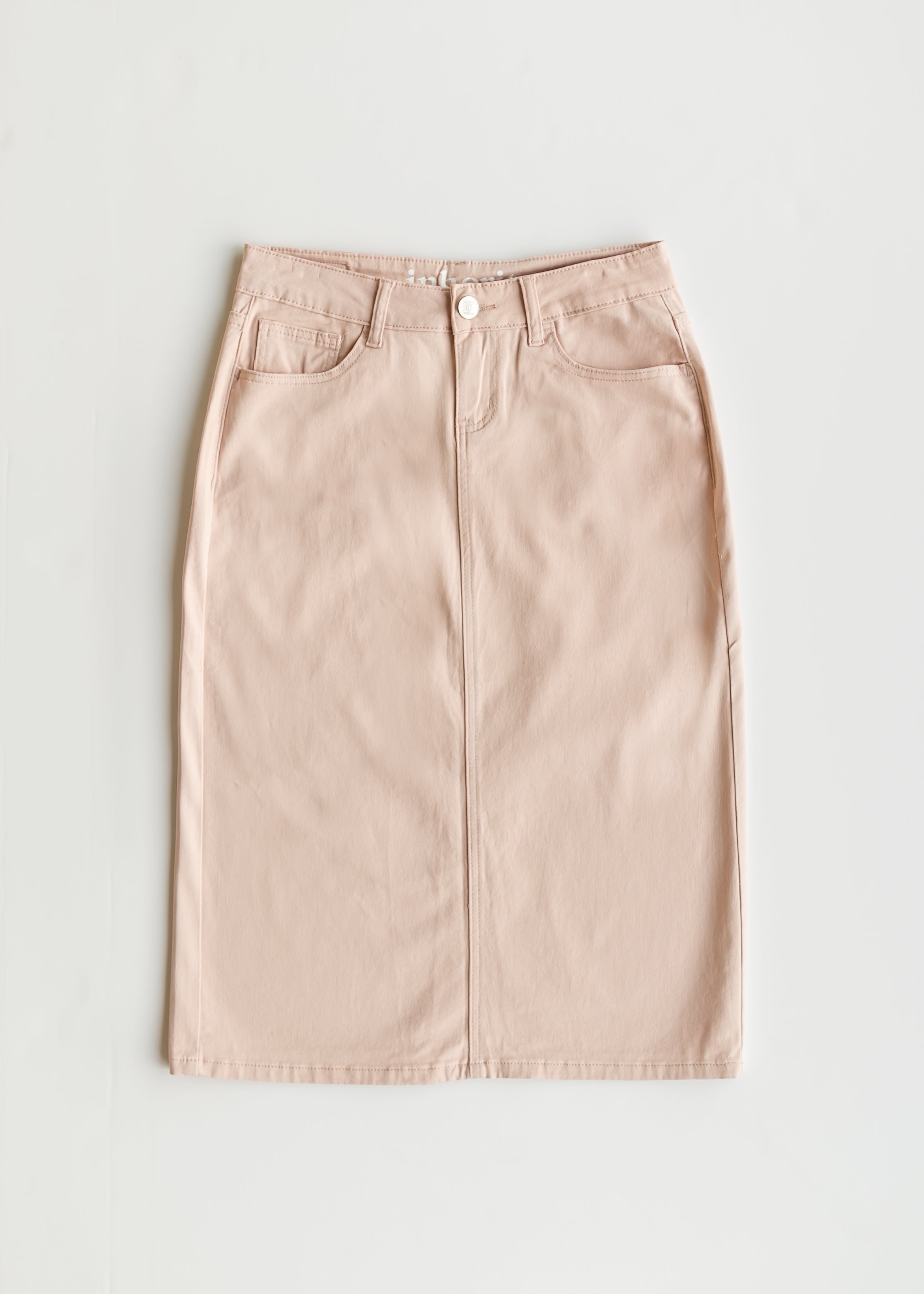 Remi Rose Denim Midi Skirt - FINAL SALE