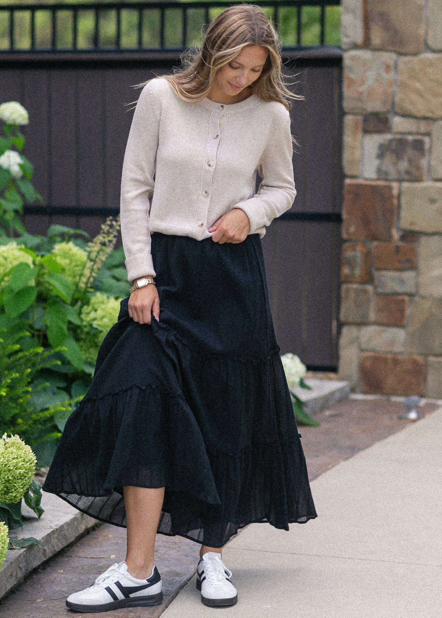 Serena Cotton Gauze Maxi Skirt