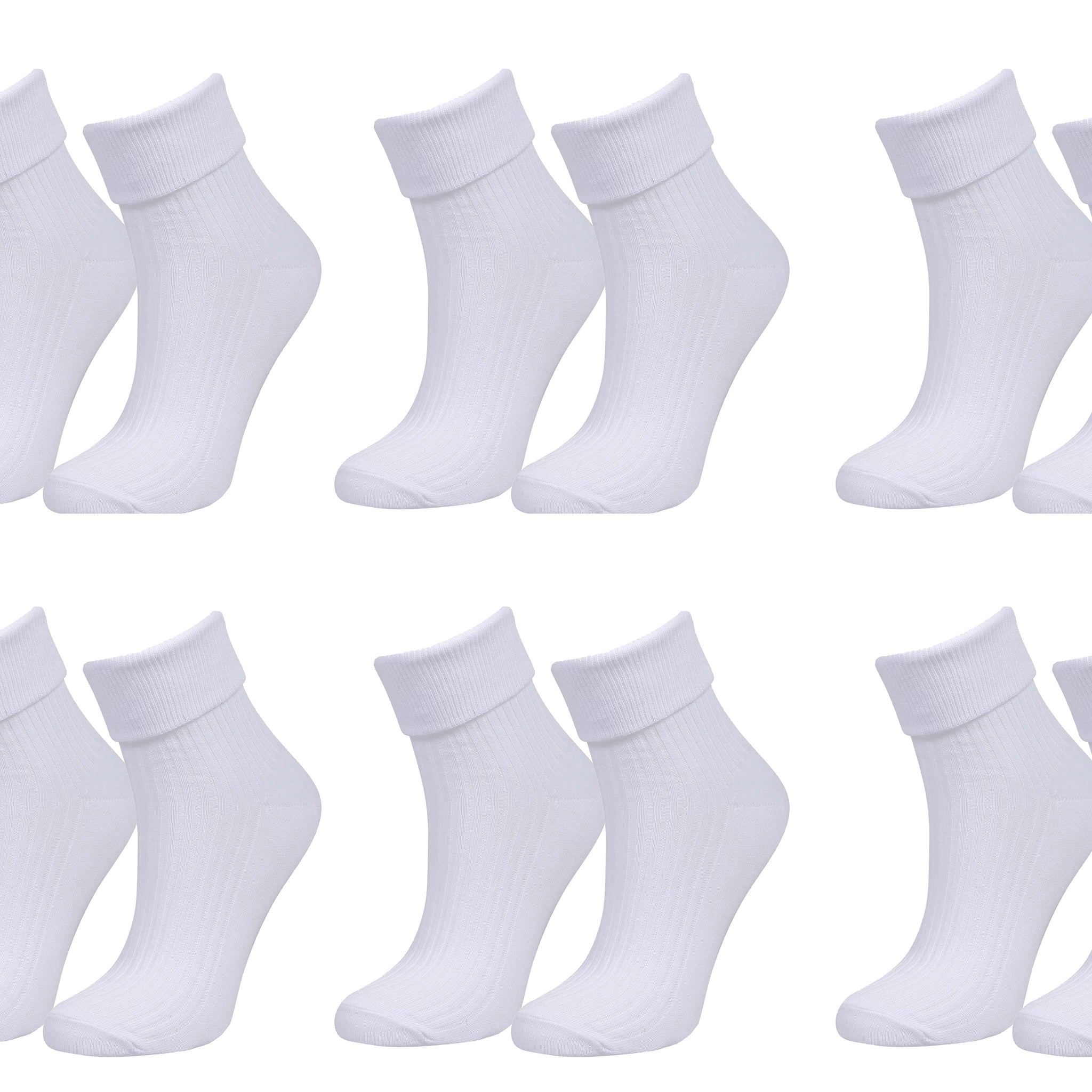 98% Organic Cotton Luxury Women's Socks 6-Pack.